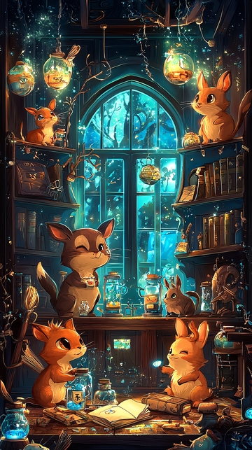 魔法森林小动物