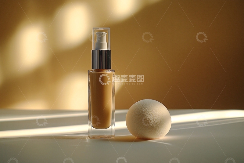 高清大图下载【趣麦麦图】棕色粉底液