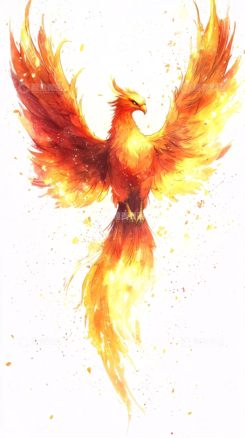 高清大图下载【趣麦麦图】火焰般的凤凰