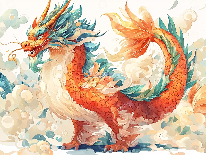 高清大图下载【趣麦麦图】中国风龙