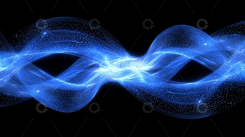 高清大图下载【趣麦麦图】蓝色能量波纹