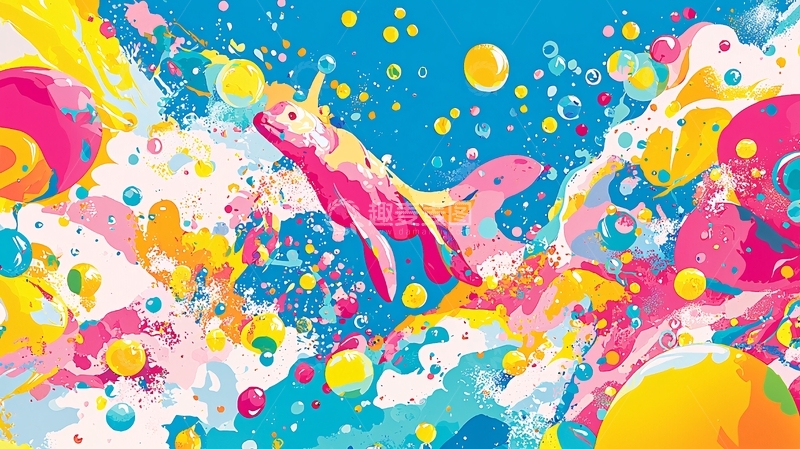 高清大图下载【趣麦麦图】色彩斑斓的梦幻海洋