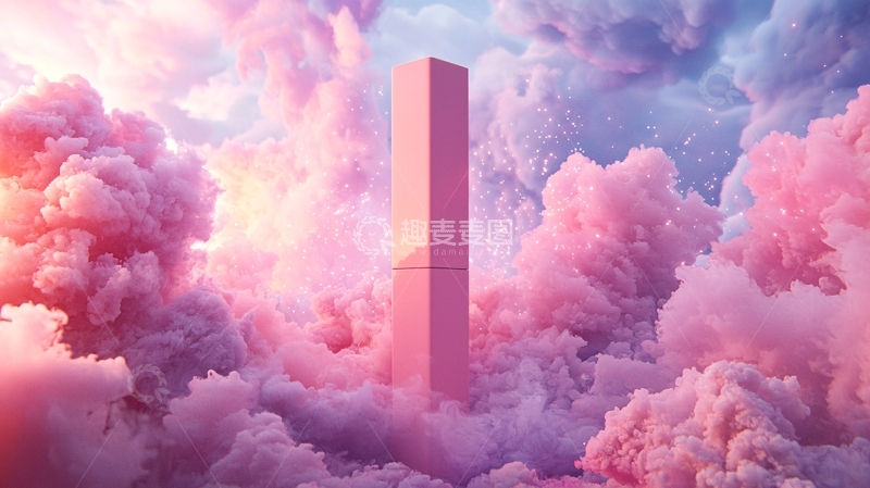 高清大图下载【趣麦麦图】粉色云朵