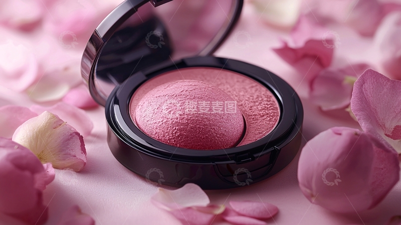 高清大图下载【趣麦麦图】玫瑰花瓣腮红