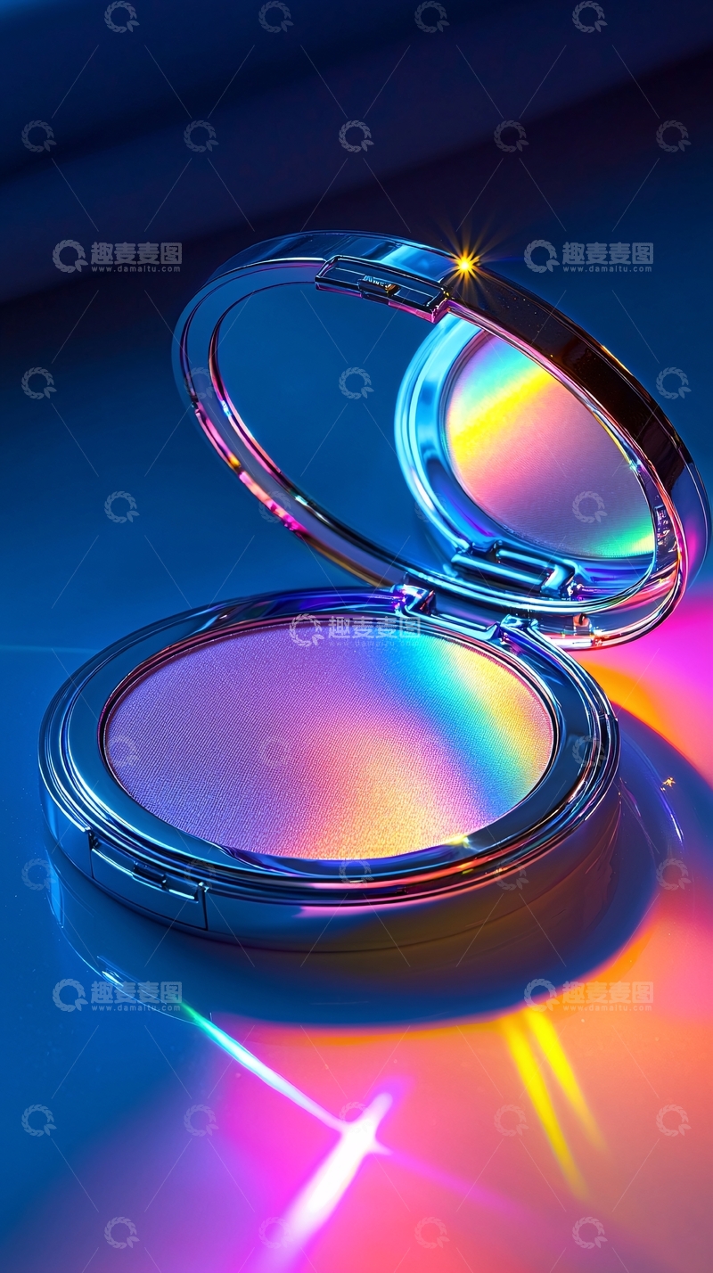 高清大图下载【趣麦麦图】化妆粉饼特写