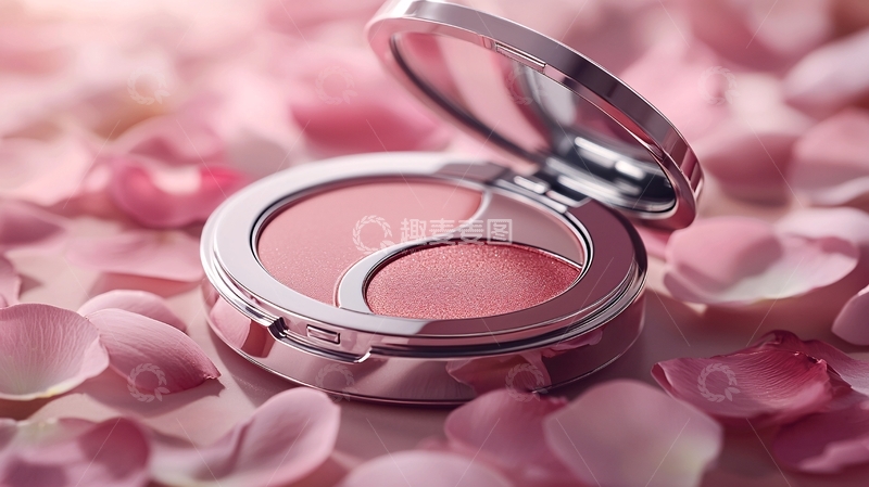 高清大图下载【趣麦麦图】玫瑰花瓣腮红
