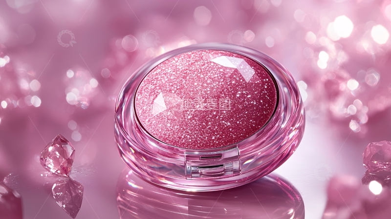 高清大图下载【趣麦麦图】粉色珠光眼影