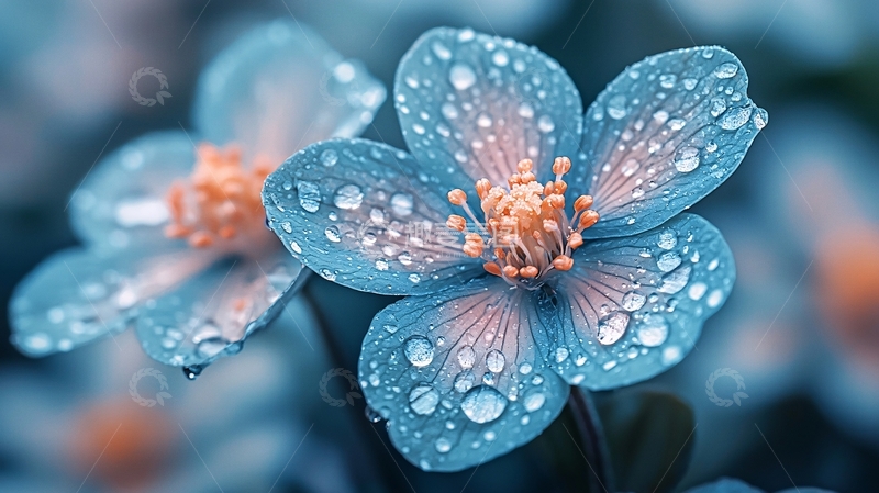 高清大图下载【趣麦麦图】蓝花