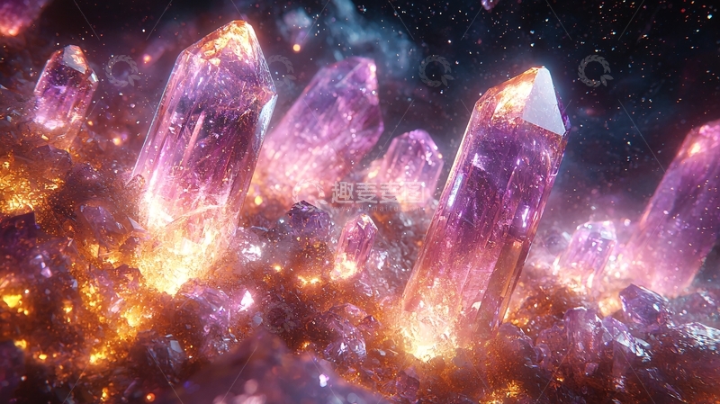 高清大图下载【趣麦麦图】宇宙紫水晶