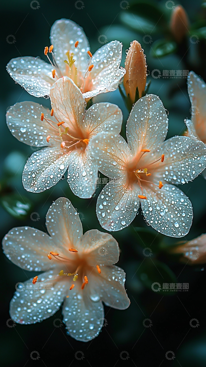 高清大图下载【趣麦麦图】雨后杜鹃花高清特写