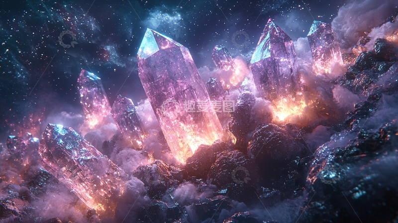 高清大图下载【趣麦麦图】宇宙水晶