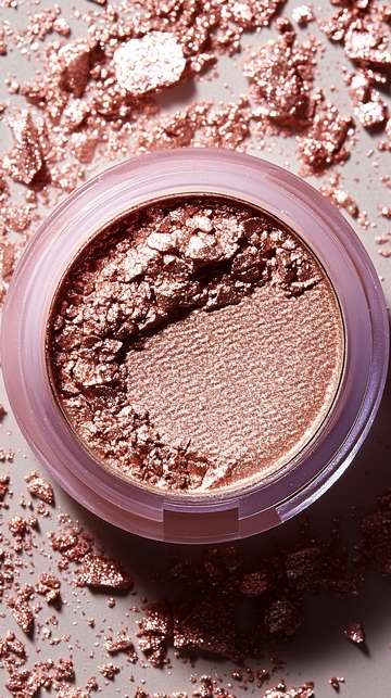 玫瑰金珠光眼影