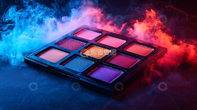 高清大图下载【趣麦麦图】彩色眼影盘