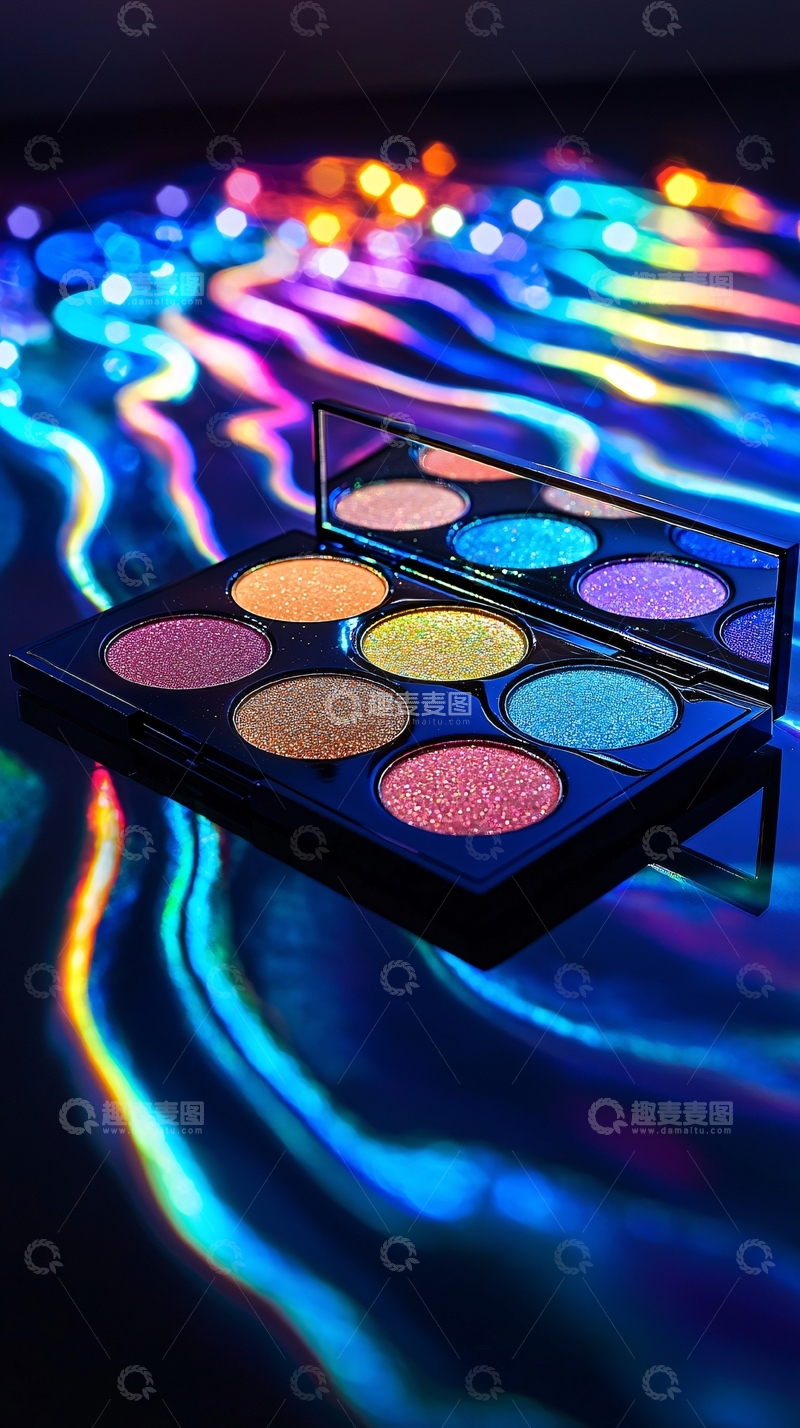 高清大图下载【趣麦麦图】炫彩眼影盘