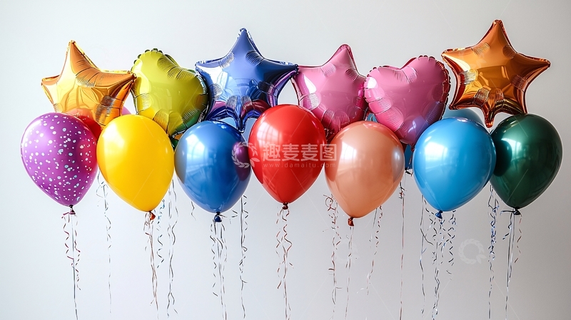 高清大图下载【趣麦麦图】彩色气球组合