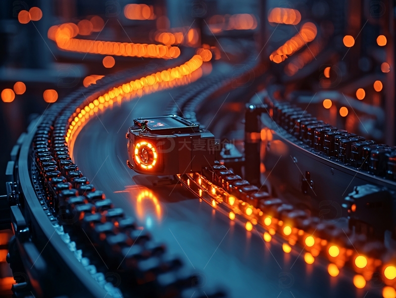 高清大图下载【趣麦麦图】工业流水线