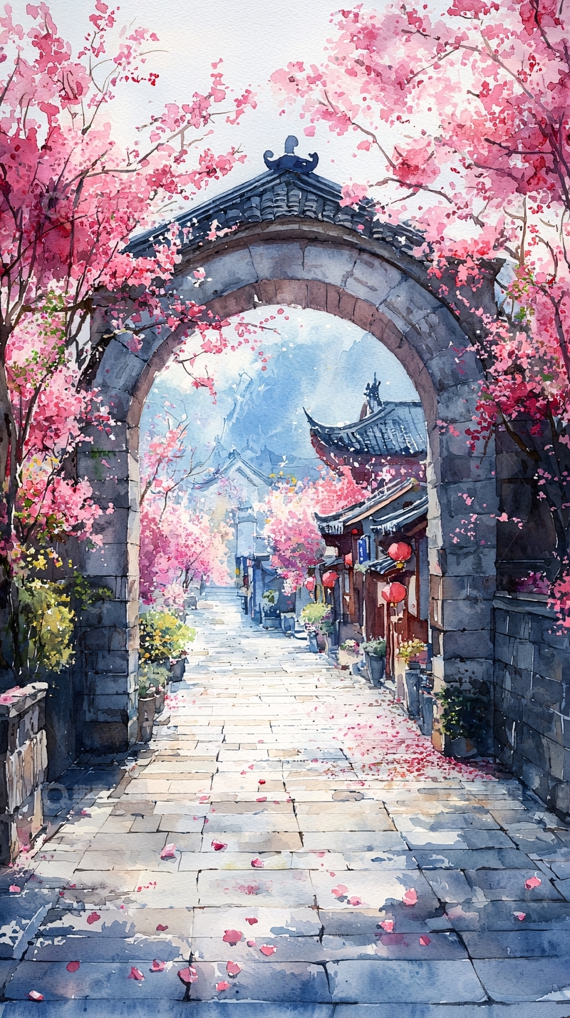 高清大图下载【趣麦麦图】古风小镇