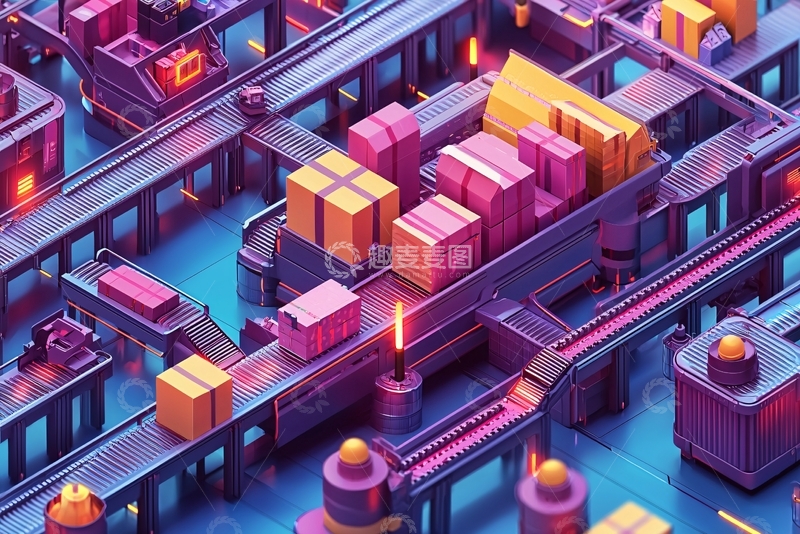 高清大图下载【趣麦麦图】未来科技感物流