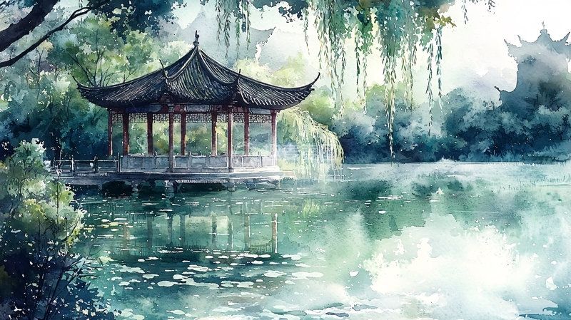 高清大图下载【趣麦麦图】水墨江南