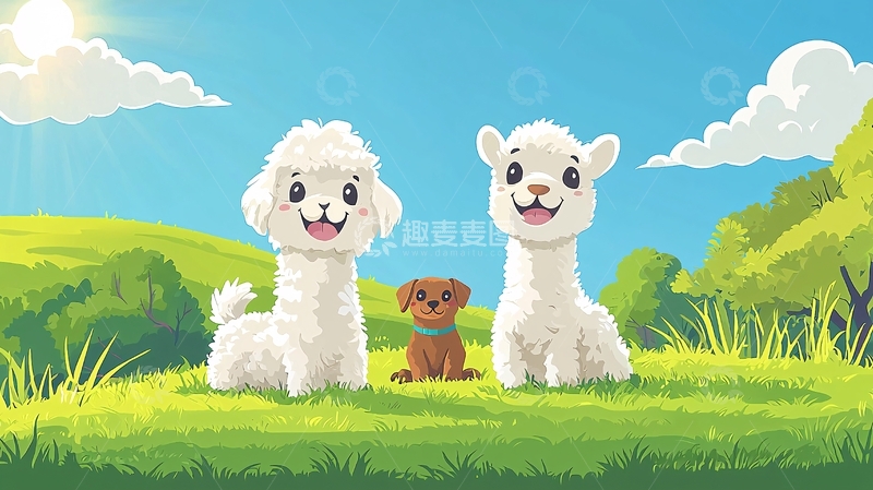 高清大图下载【趣麦麦图】阳光下