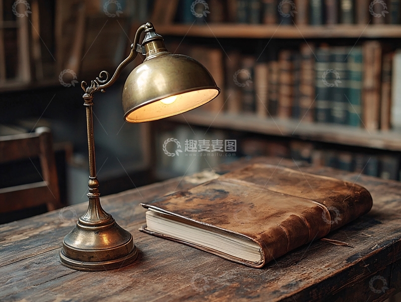 高清大图下载【趣麦麦图】复古台灯