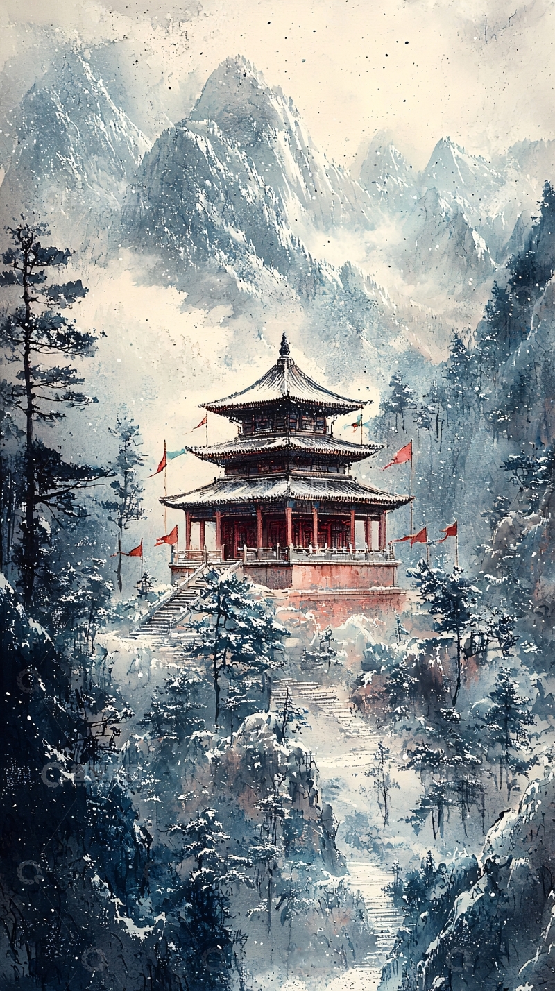 高清大图下载【趣麦麦图】水墨画