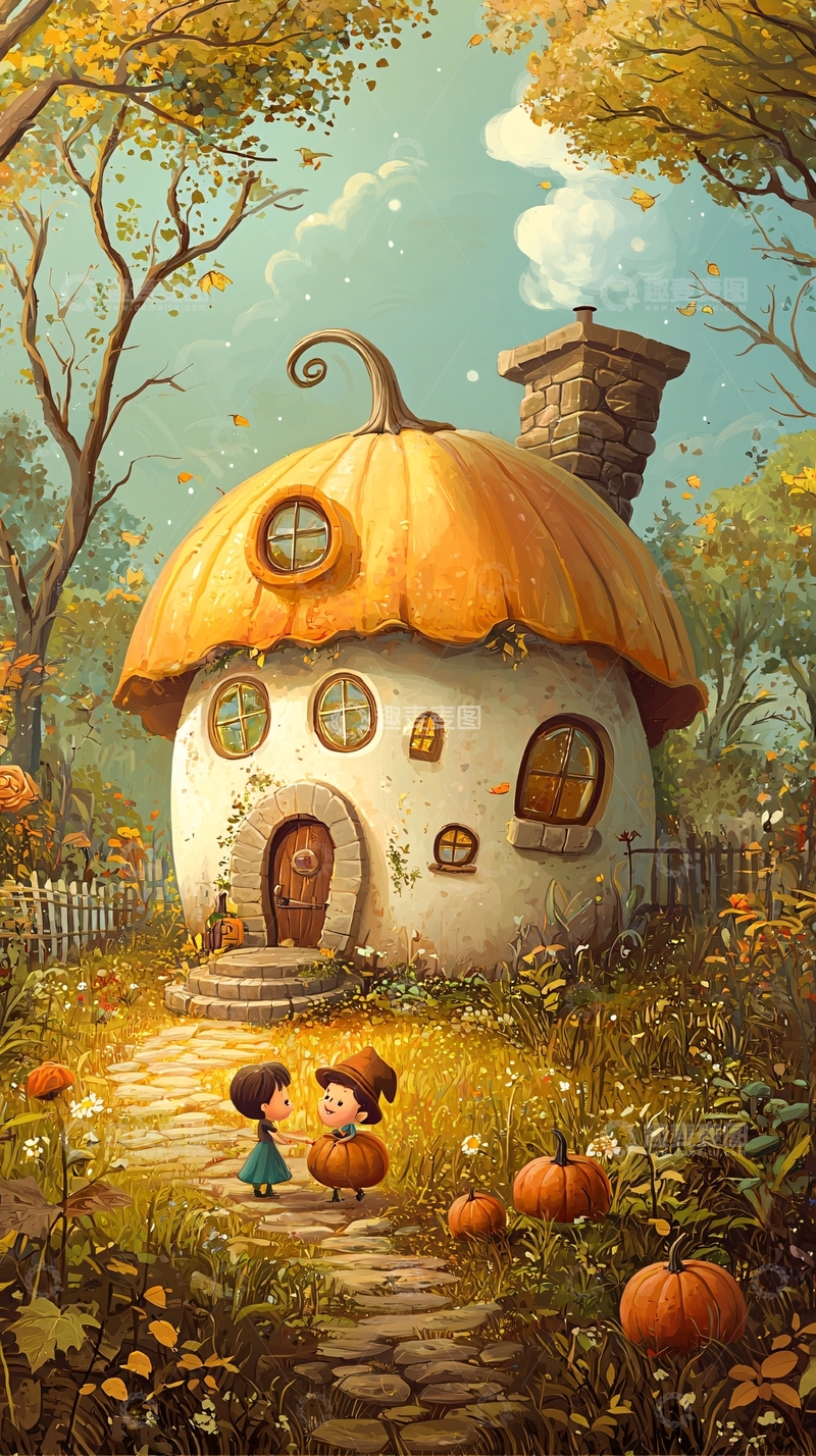 高清大图下载【趣麦麦图】南瓜屋