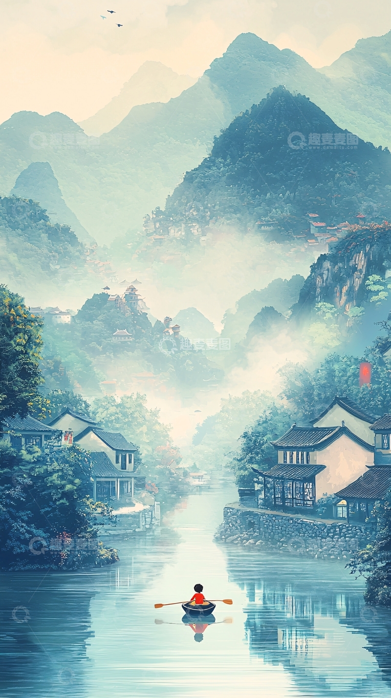 高清大图下载【趣麦麦图】水墨画