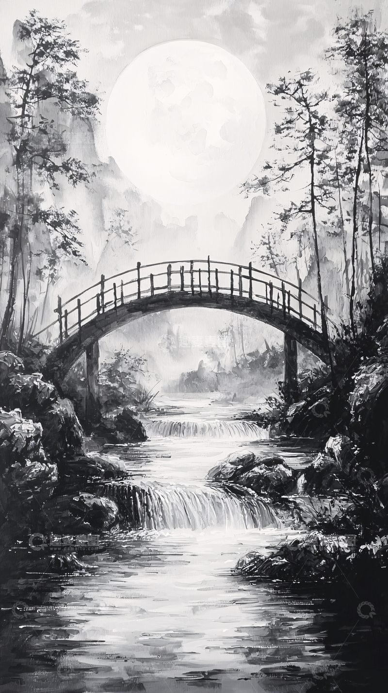 高清大图下载【趣麦麦图】水墨画