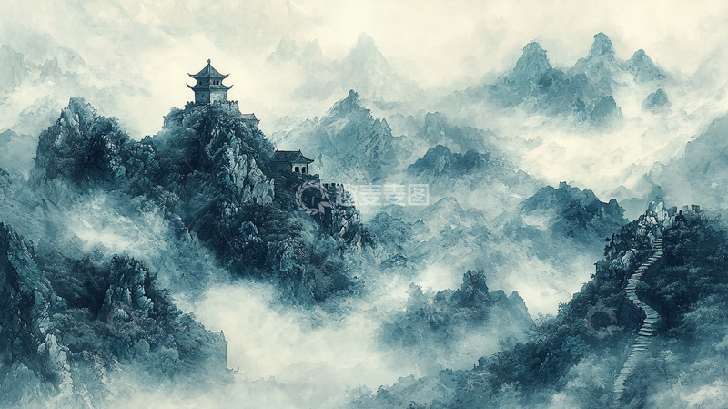 高清大图下载【趣麦麦图】水墨画