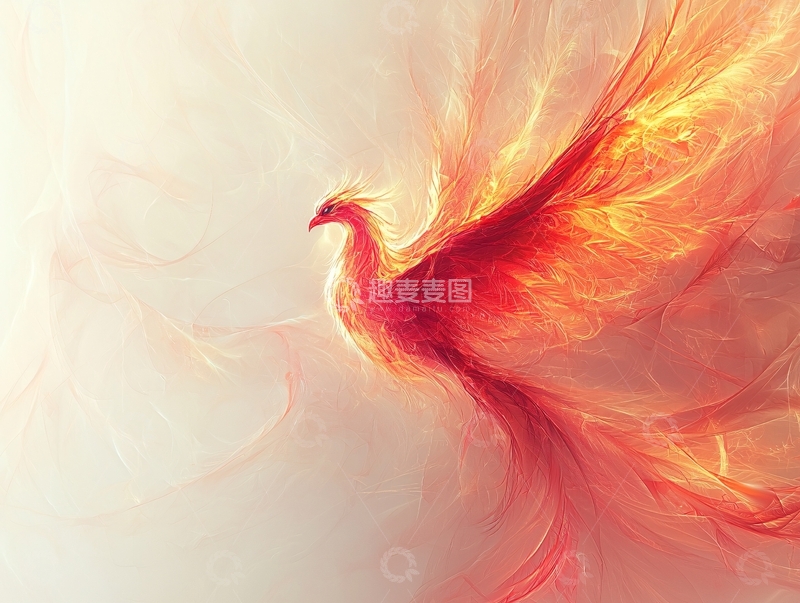 高清大图下载【趣麦麦图】火焰凤凰