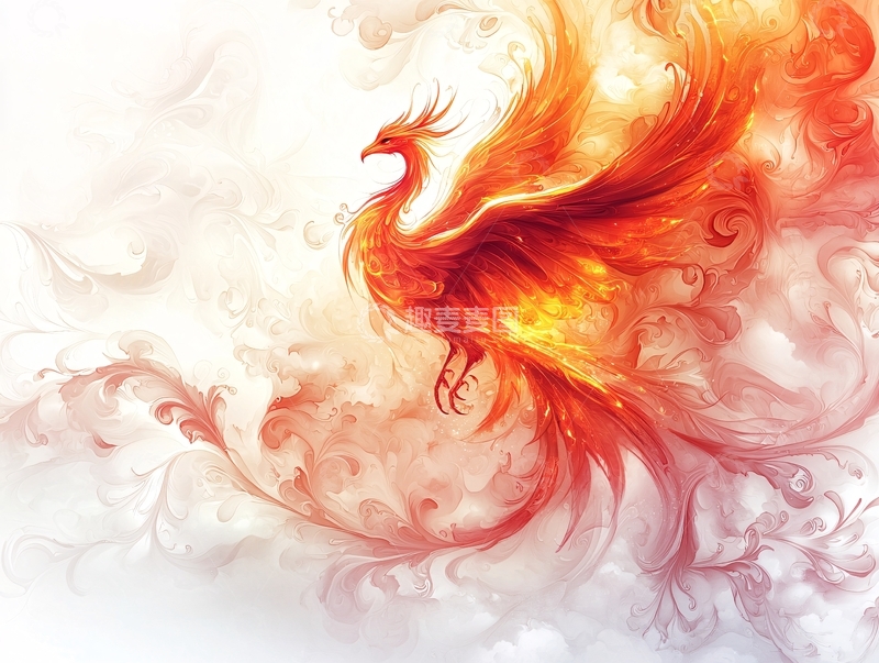 高清大图下载【趣麦麦图】火焰般的凤凰