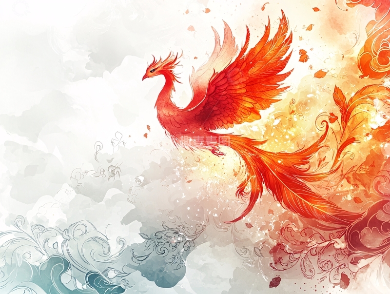 高清大图下载【趣麦麦图】火凤凰
