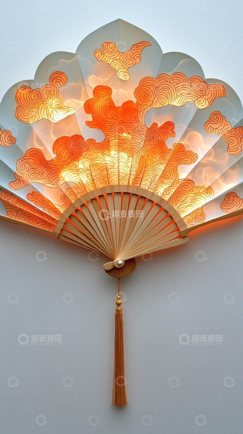 高清大图下载【趣麦麦图】中国风扇
