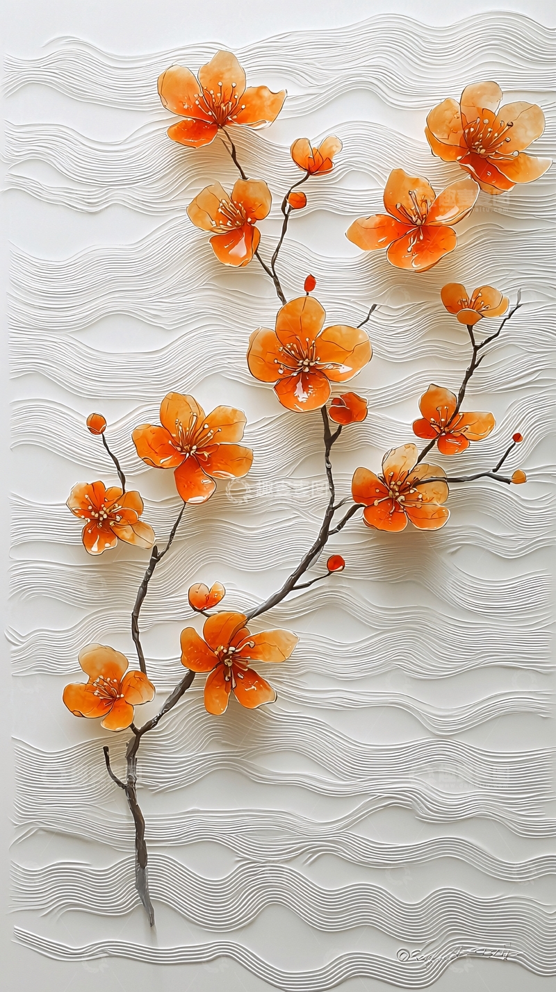 高清大图下载【趣麦麦图】橙色花朵