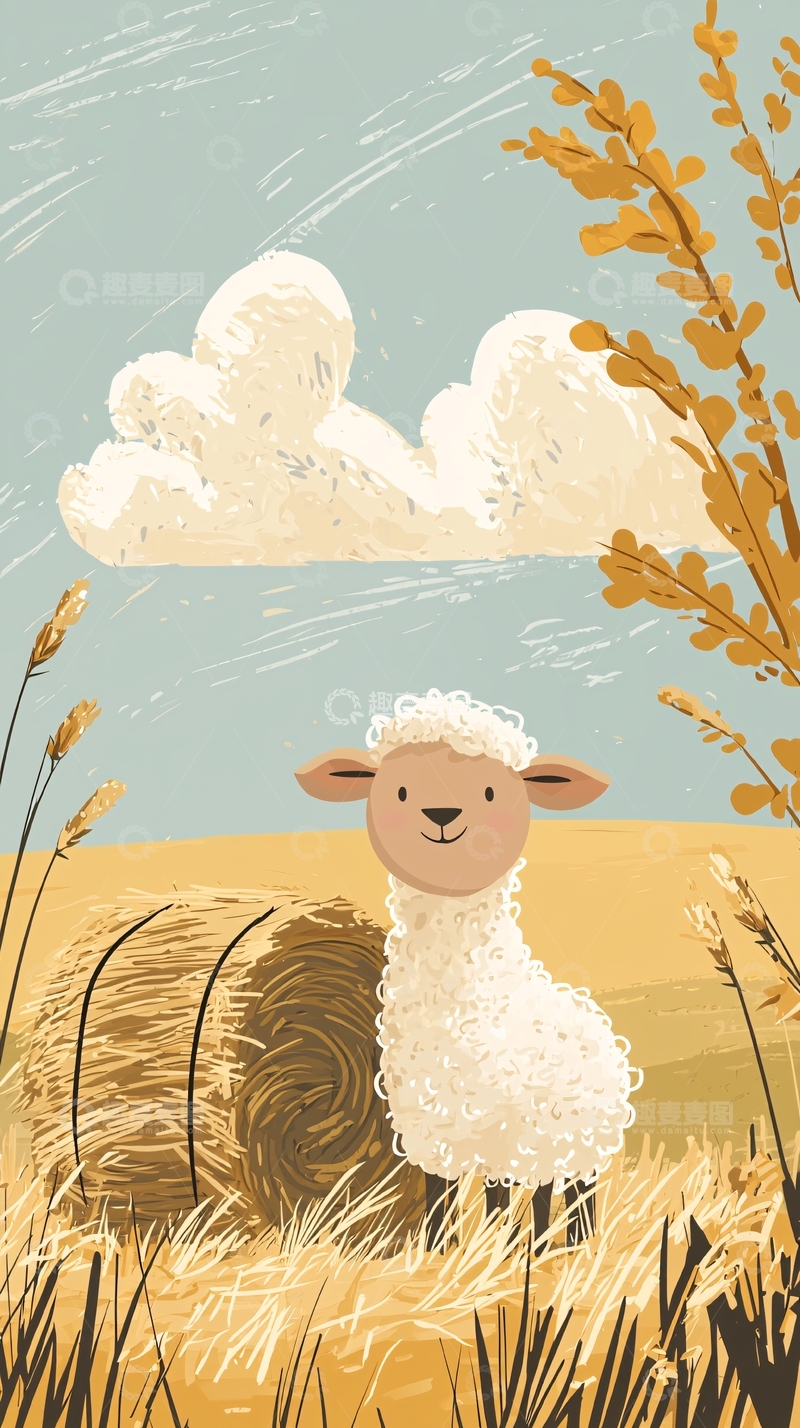 高清大图下载【趣麦麦图】小羊