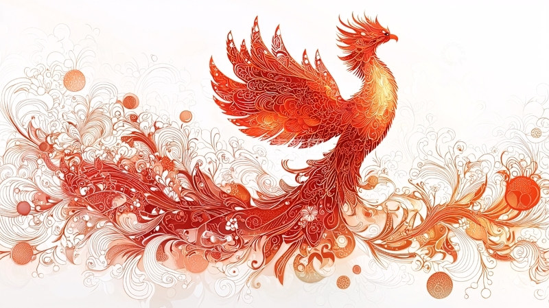 高清大图下载【趣麦麦图】火凤凰