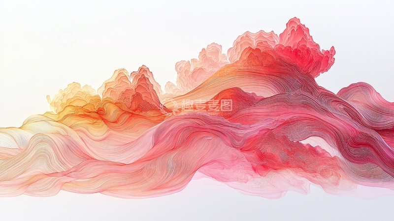 高清大图下载【趣麦麦图】抽象水彩画