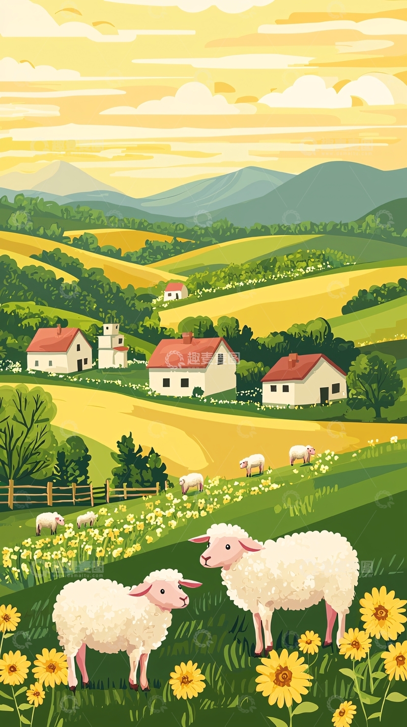 高清大图下载【趣麦麦图】田园风光249