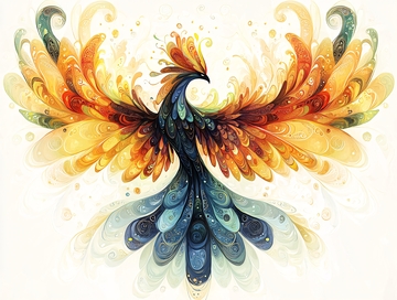 抽象凤凰