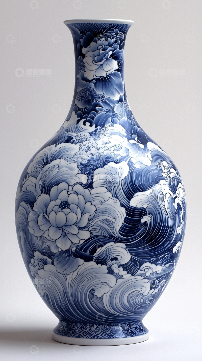 高清大图下载【趣麦麦图】-青花瓷瓶