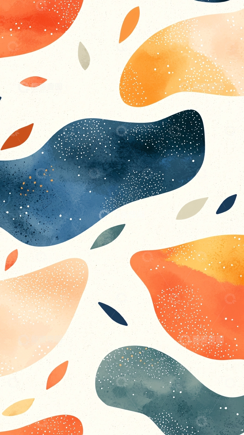 高清大图下载【趣麦麦图】抽象水彩