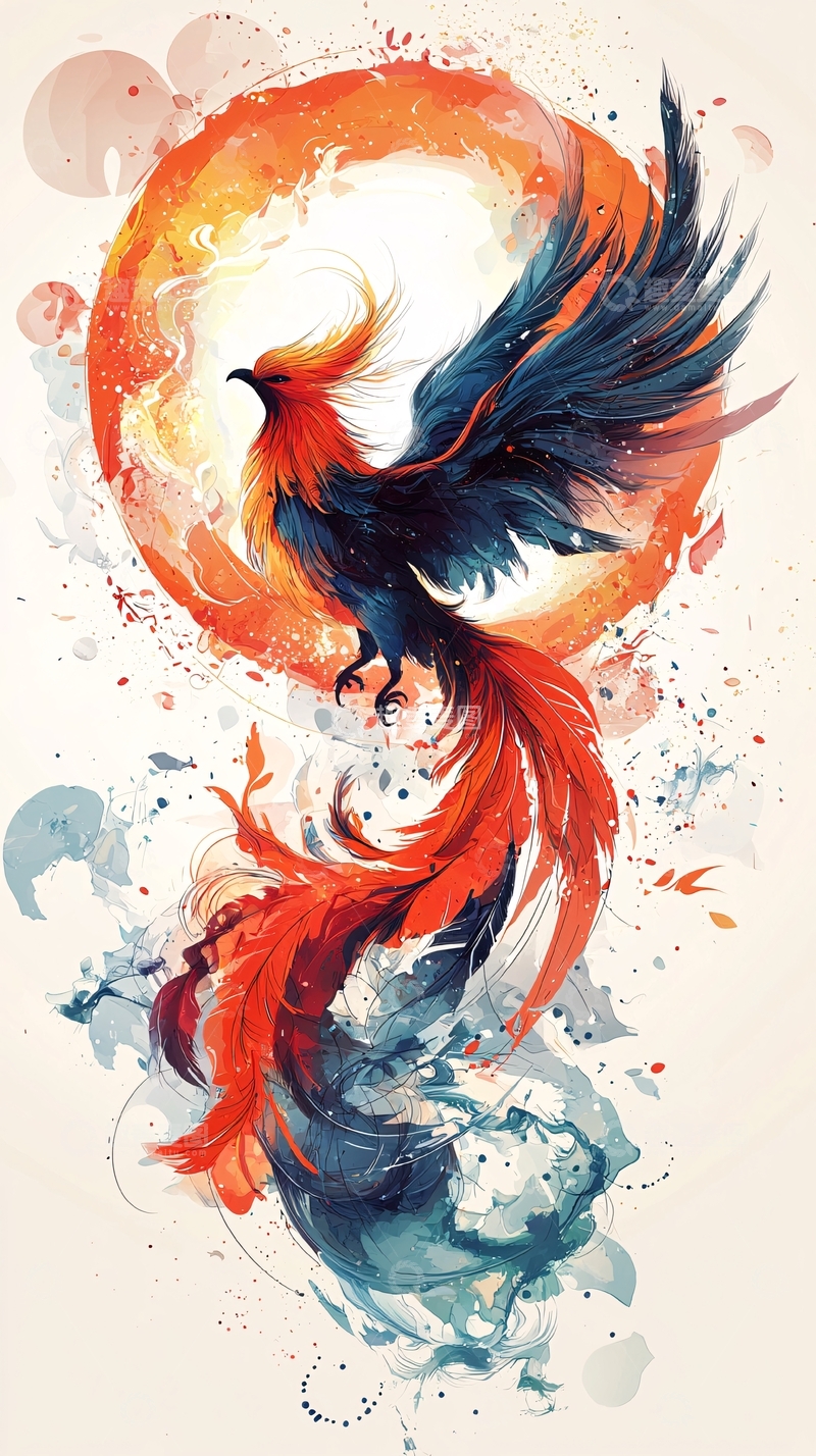 高清大图下载【趣麦麦图】凤凰浴火重生