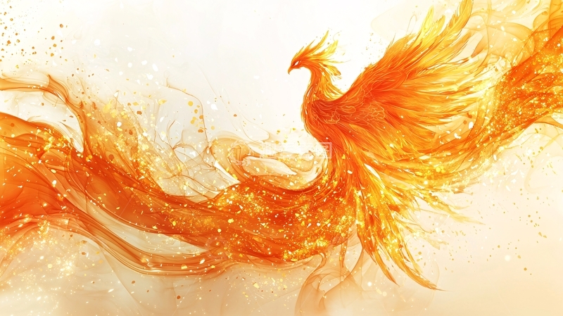 高清大图下载【趣麦麦图】火焰凤凰飞舞