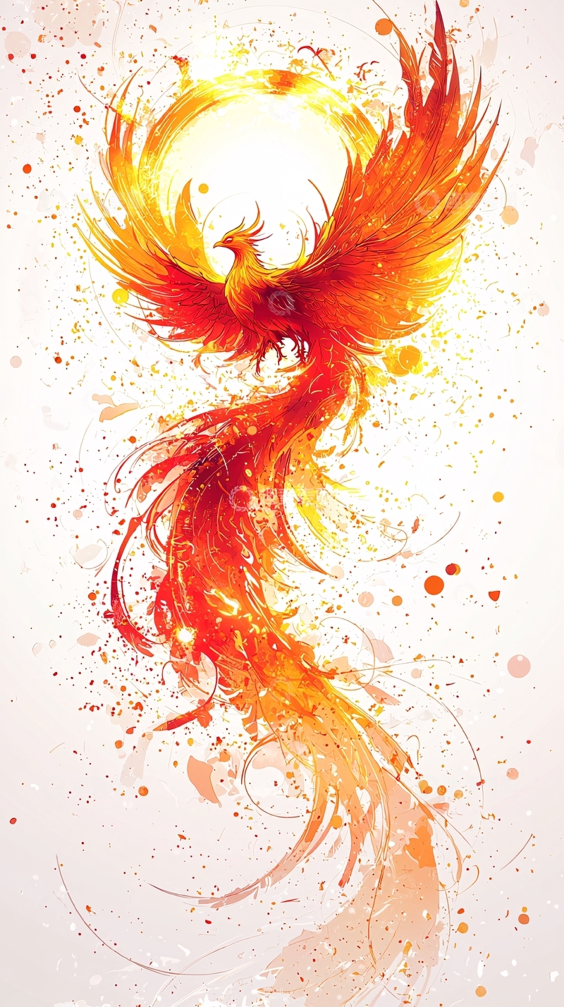 高清大图下载【趣麦麦图】火凤凰