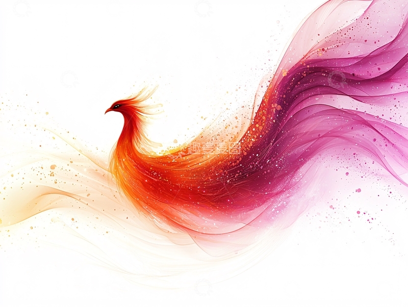高清大图下载【趣麦麦图】火焰般的凤凰