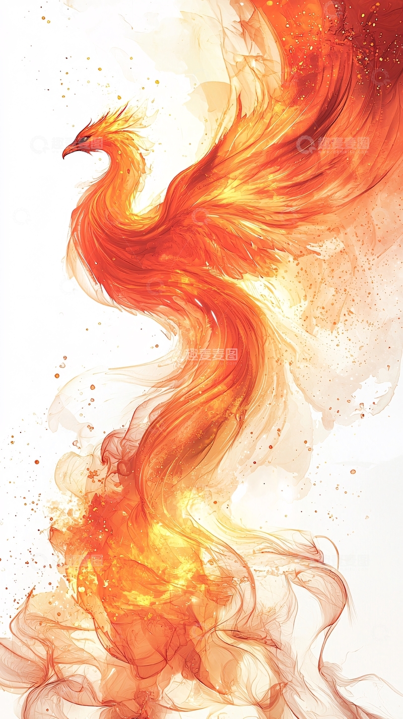 高清大图下载【趣麦麦图】燃烧的火焰凤凰