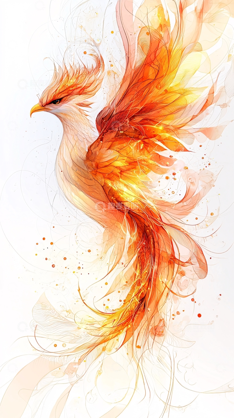 高清大图下载【趣麦麦图】火焰凤凰
