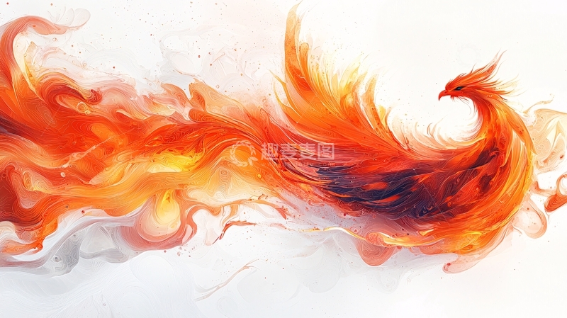 高清大图下载【趣麦麦图】火焰凤凰