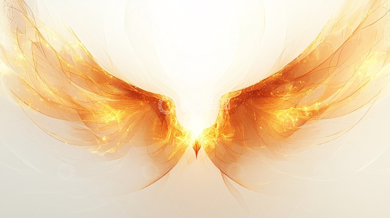 高清大图下载【趣麦麦图】金色火焰翅膀